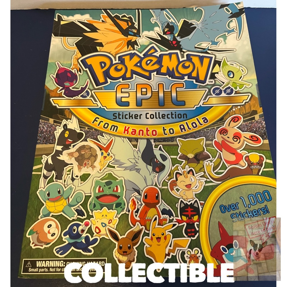 Pokémon Epic Sticker Collection-From Kano to Alola Book